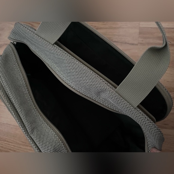 Woven Fabric with Leather Luggage Bag - Picture 5 of 5